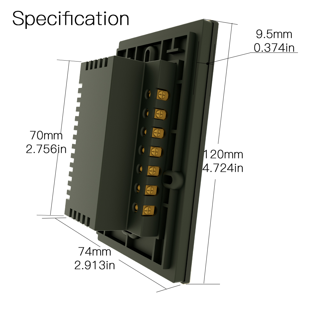 Energía Solar Malaga: 21 Interruptor táctil cristal negro, Interruptor inteligente Wifi, control por voz Alexa y Google Home - Imagen 21