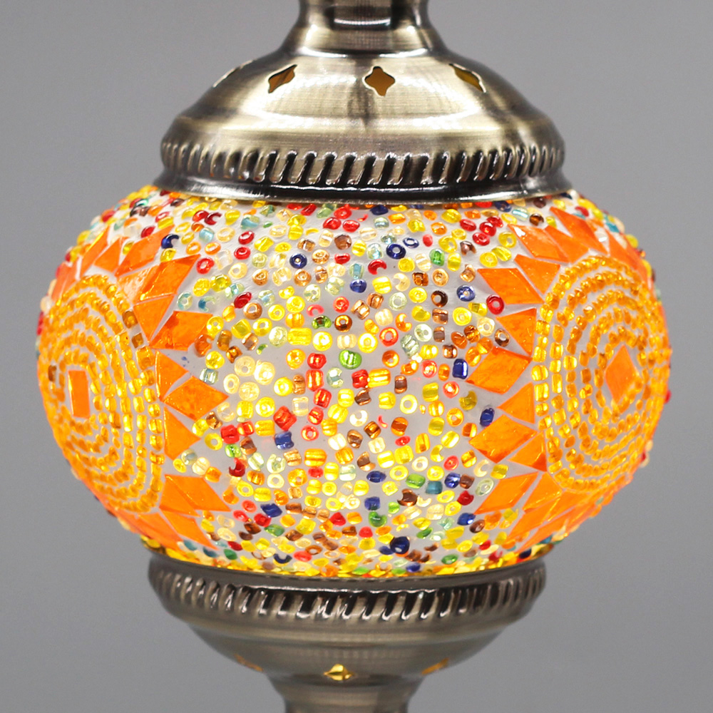 Energía Solar Malaga: 2 Lámpara echa a mano con mosaicos de cristal colores estilo árabe marroquí, portalámparas E27. - Imagen 2