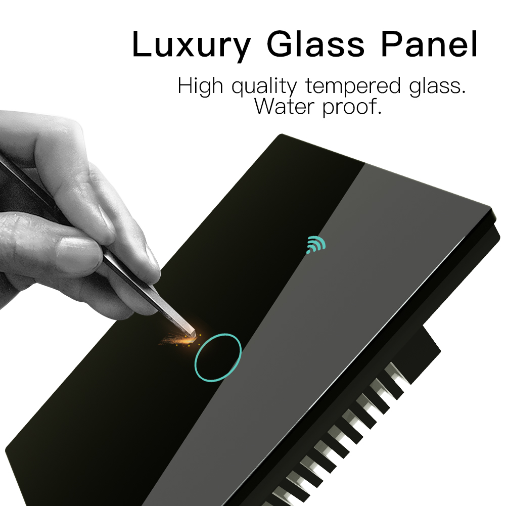 Energía Solar Malaga: 17 Interruptor táctil cristal negro, Interruptor inteligente Wifi, control por voz Alexa y Google Home - Imagen 17