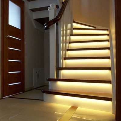 Tiras de led de 1m 2m o 3m para escaleras pasamanos luz indirecta encendido automático