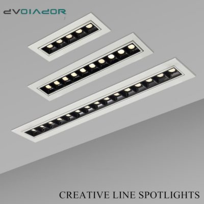 Proyector lineal empotrado en techo  potencias desde 2W hasta 20W, múltiples LED, decoración nórdica
