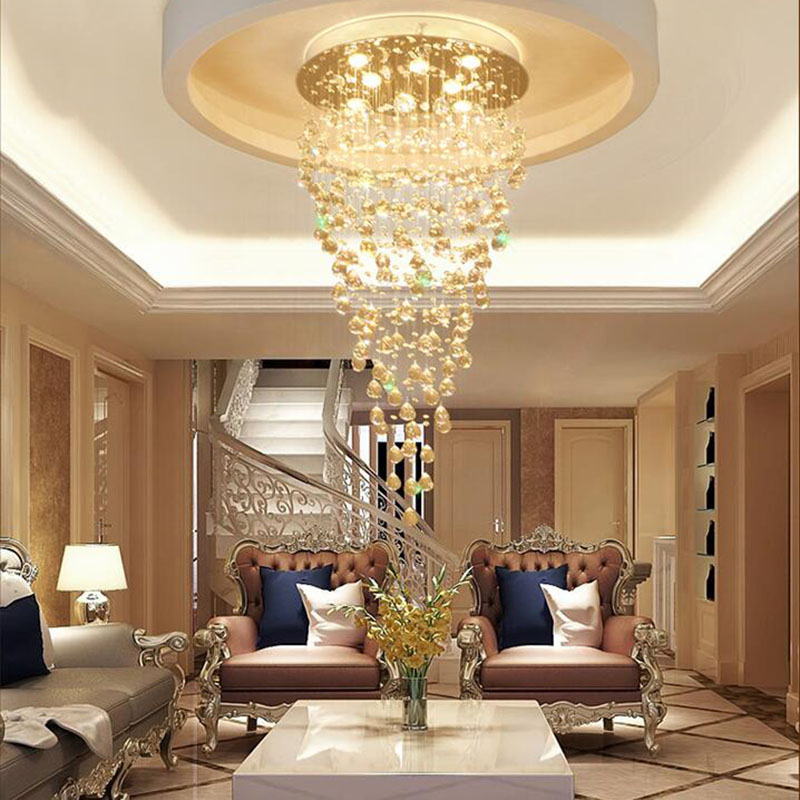 Energía Solar Malaga: 4 Nuevas luces colgantes de cristal modernas luces colgantes cónicas LED lámparas colgantes lámparas de habitación lámpara de escalera - Imagen 4