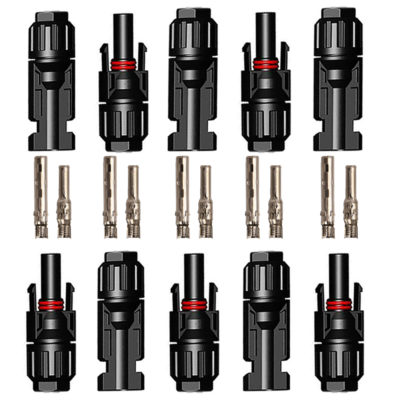 Lote 5 pares de conectores MC4 macho hembra para Paneles Solares cables  2,5/4/6mm2