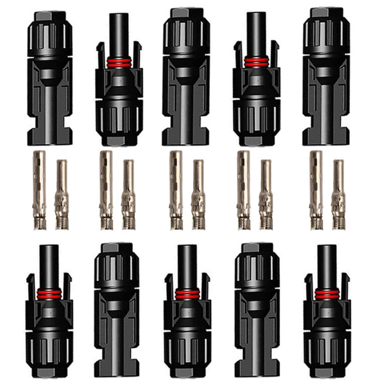 Lote 5 pares de conectores MC4 macho hembra para Paneles Solares cables  2,5/4/6mm2