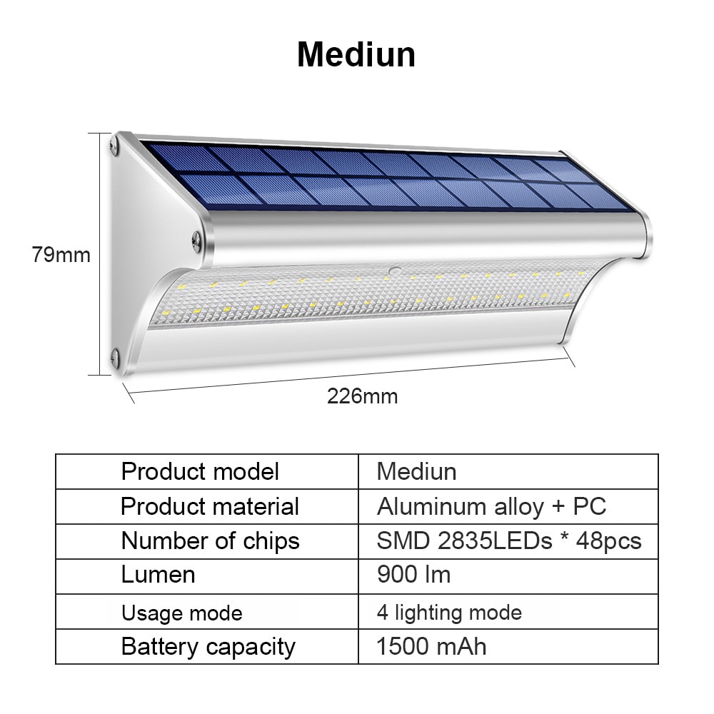 Energía Solar Malaga: 8 Luz solar exterior proyector encendido automático con baterias larga duracion - Imagen 8