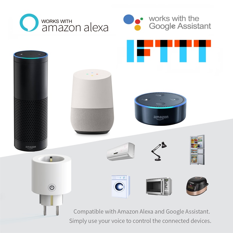 Energía Solar Malaga: 2 Enchufe inteligente Wifi compatible Amazon Alexa y Google - Imagen 2