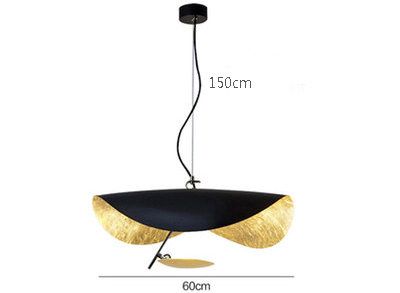 Energía Solar Malaga: 9 Lámpara de techo estilo ondulado reflejos dorados - Imagen 9