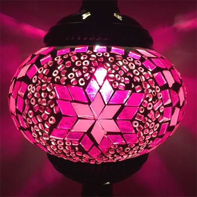 Energía Solar Malaga: 26 Lámpara echa a mano con mosaicos de cristal colores estilo árabe marroquí, portalámparas E27. - Imagen 26