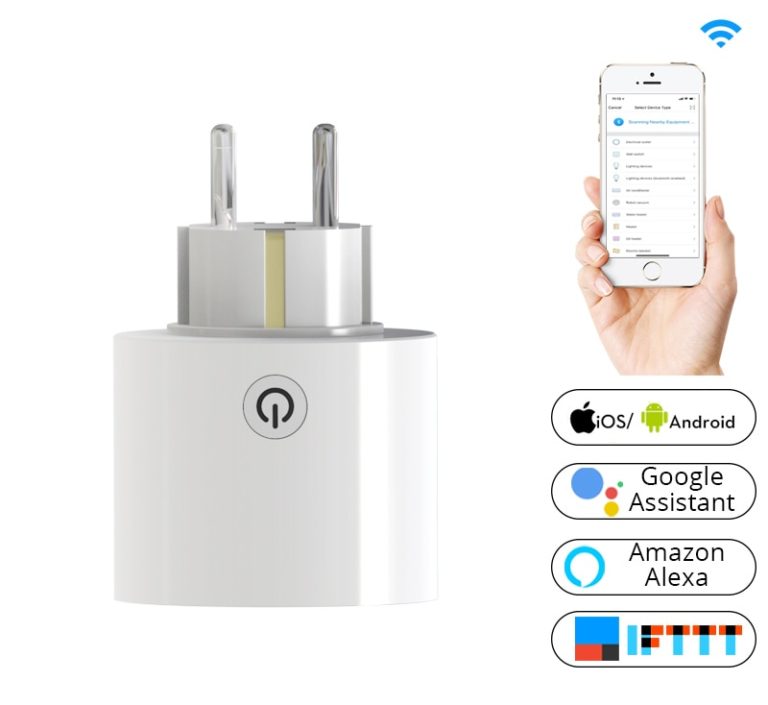 Enchufe inteligente Wifi compatible Amazon Alexa y Google
