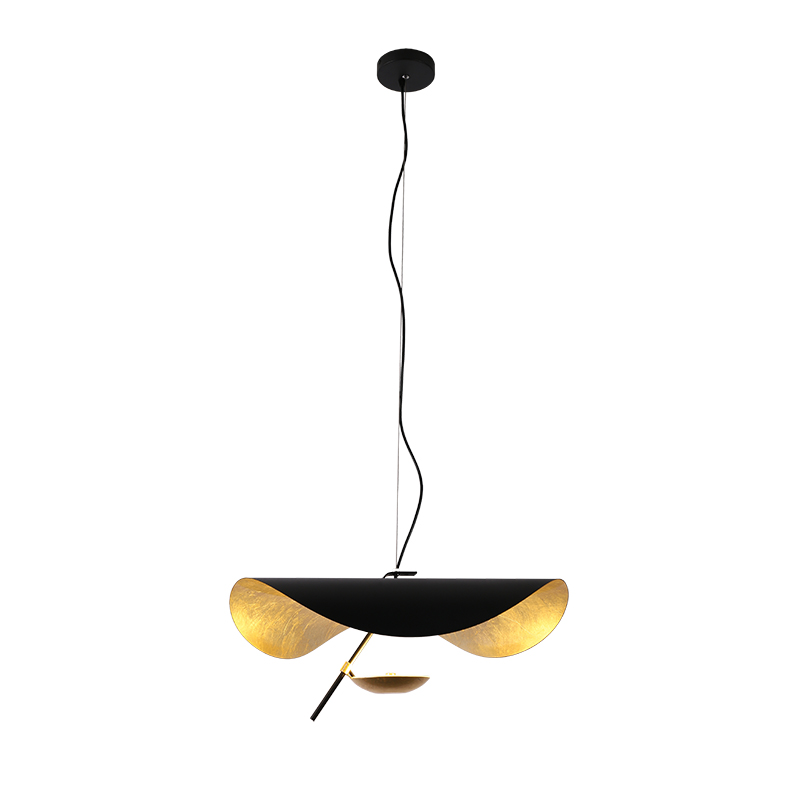 Energía Solar Malaga: 6 Lámpara de techo estilo ondulado reflejos dorados - Imagen 6