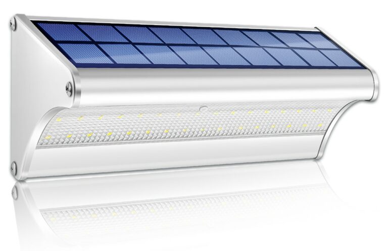 Luz solar exterior proyector encendido automático con baterias larga duracion