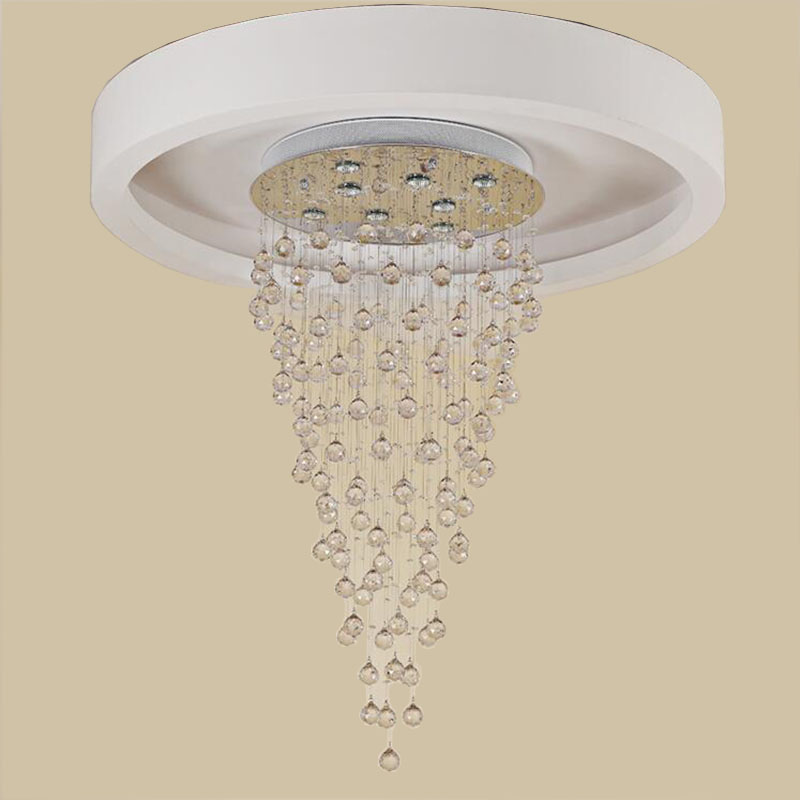 Energía Solar Malaga: 2 Nuevas luces colgantes de cristal modernas luces colgantes cónicas LED lámparas colgantes lámparas de habitación lámpara de escalera - Imagen 2