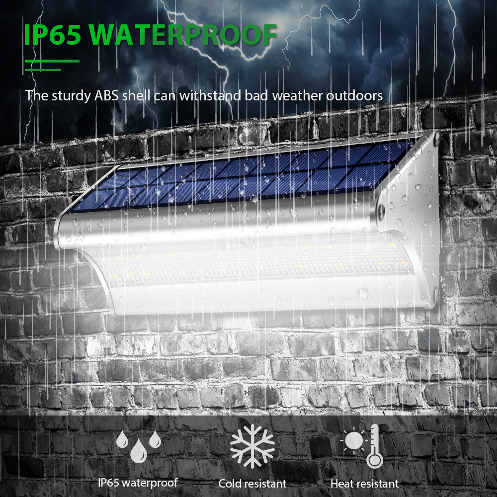Energía Solar Malaga: 3 Luz solar exterior proyector encendido automático con baterias larga duracion - Imagen 3