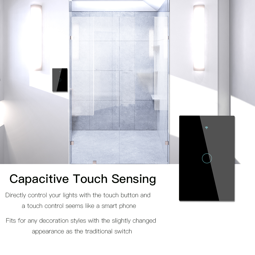 Energía Solar Malaga: 19 Interruptor táctil cristal negro, Interruptor inteligente Wifi, control por voz Alexa y Google Home - Imagen 19