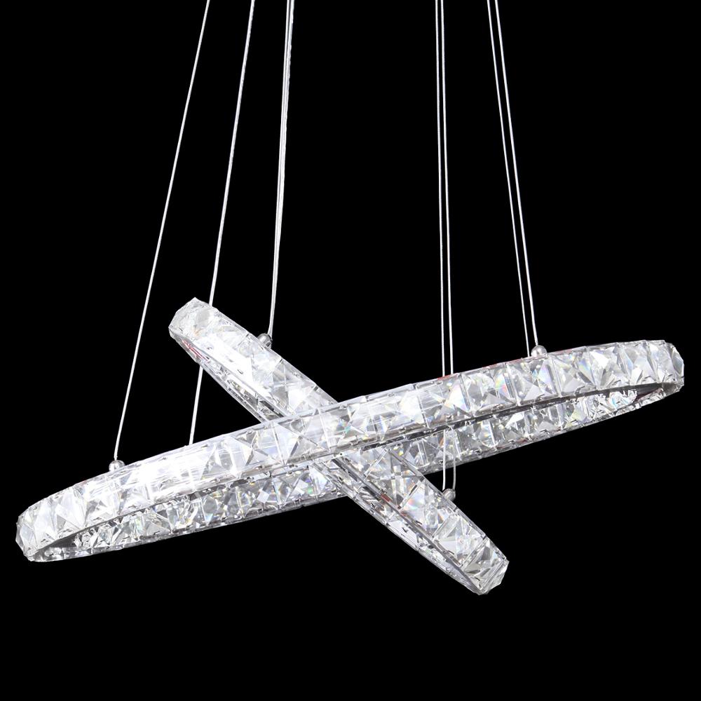 Energía Solar Malaga: 6 Moderna lámpara colgante de cristal 36W-2 luces LED - Imagen 6