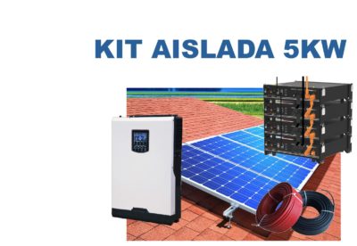 Kit autoconsumo aislada con baterías Litio desde 3Kw-5Kw