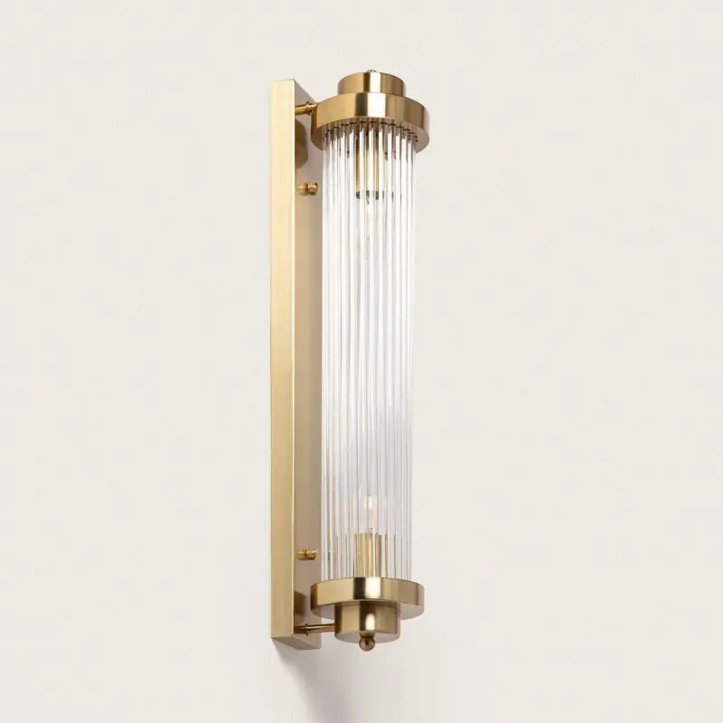 Aplique de Pared Metal y Cristal, E14