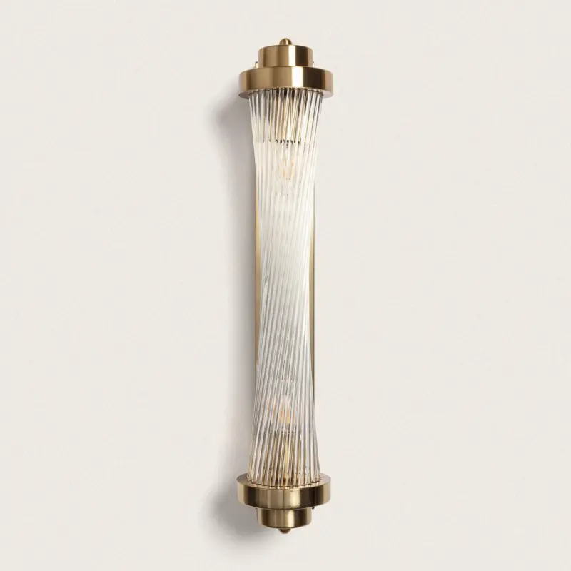 Aplique de Pared Metal y Cristal, E14 - Imagen 2