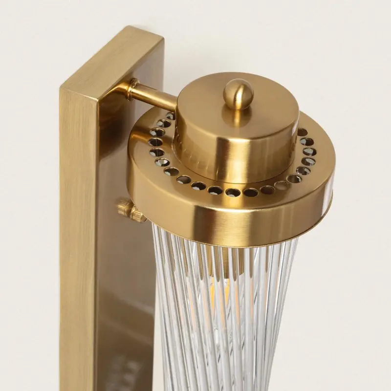 Aplique de Pared Metal y Cristal, E14 - Imagen 3